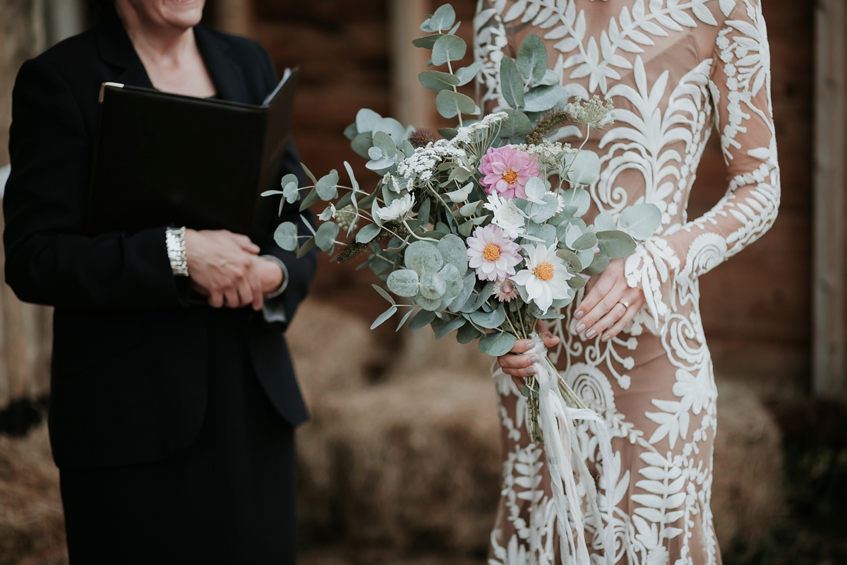 rue de seine dress rustic barn wedding 49