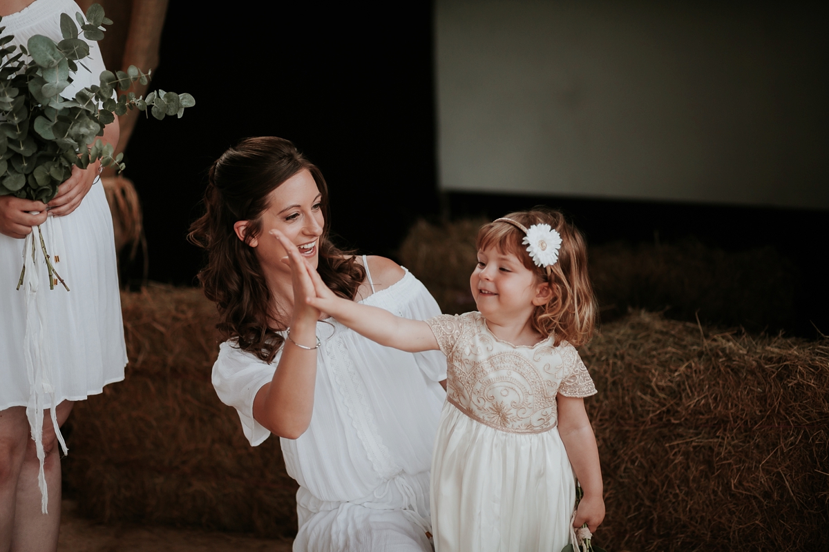 rue de seine dress rustic barn wedding 51