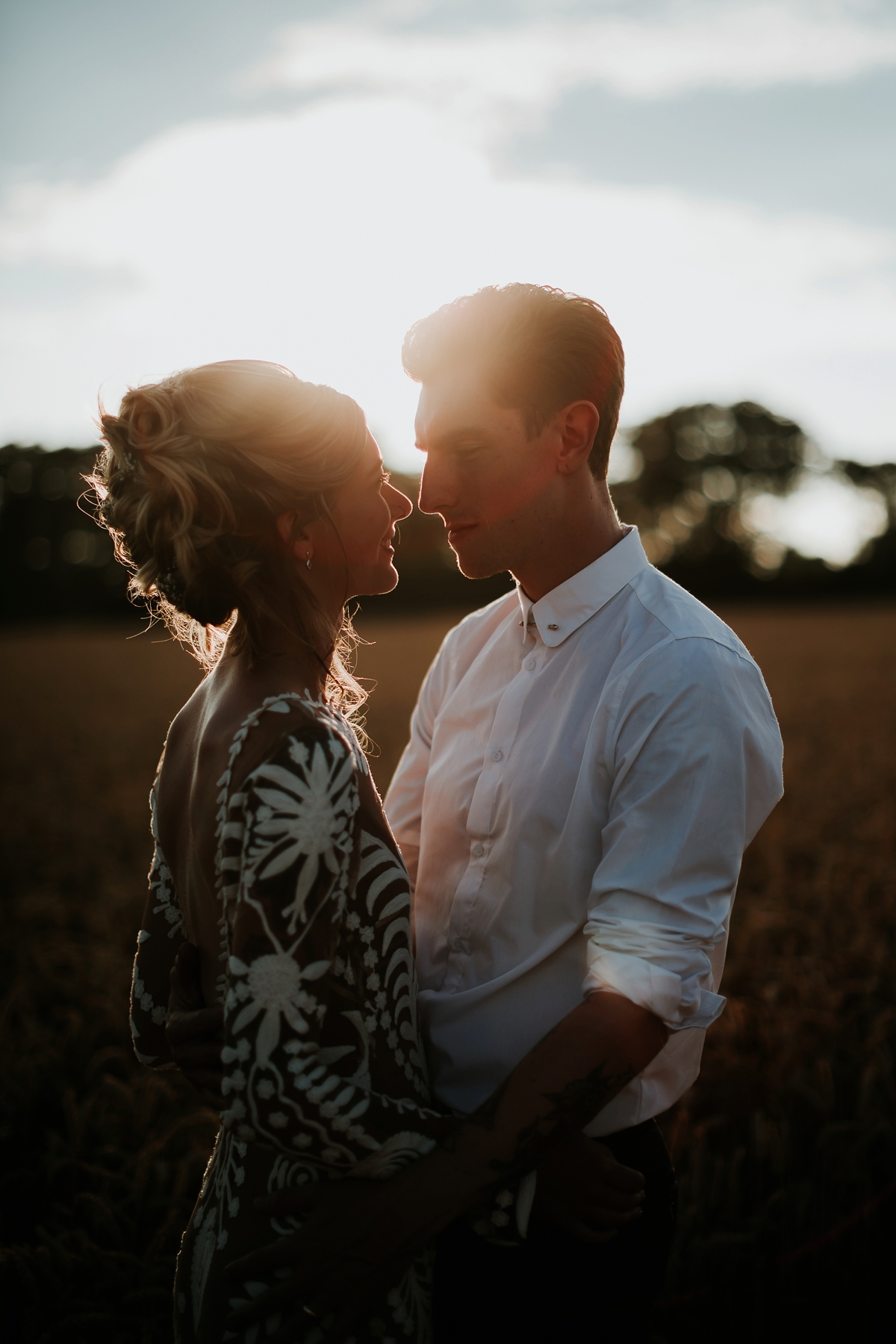 rue de seine dress rustic barn wedding 9