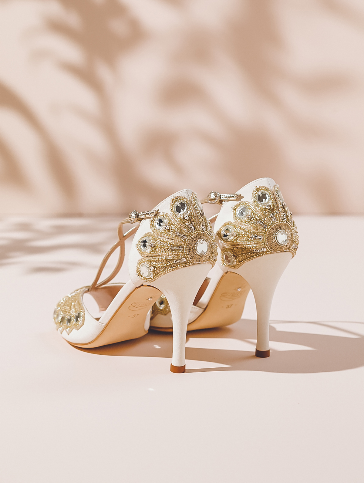 Emmy London luxury comfortable wedding shoes.