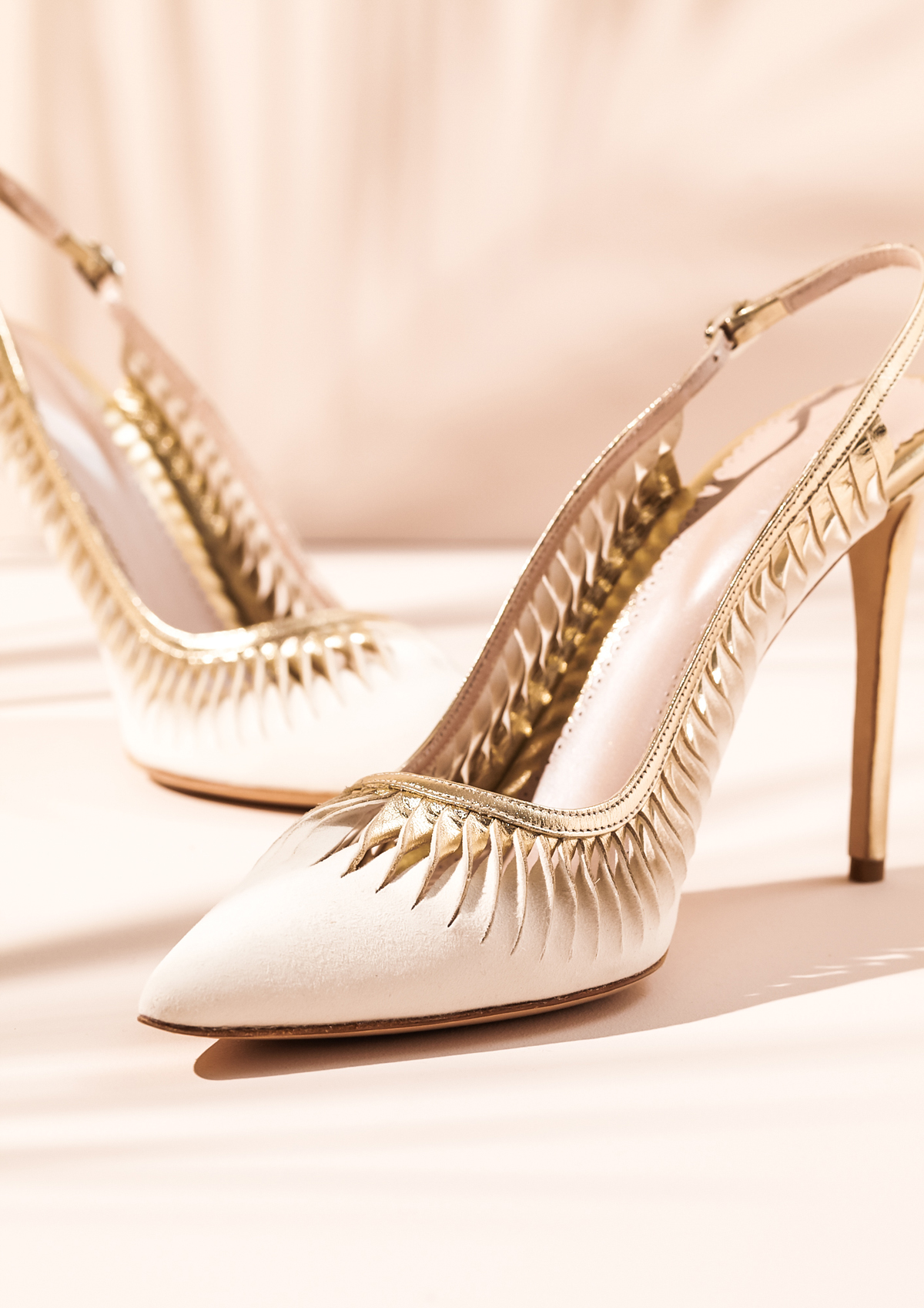 Emmy London - Luxury Wedding Shoes & The New Meadow Dreaming Collection 19 Pointed wedding shoes, Emmy London.