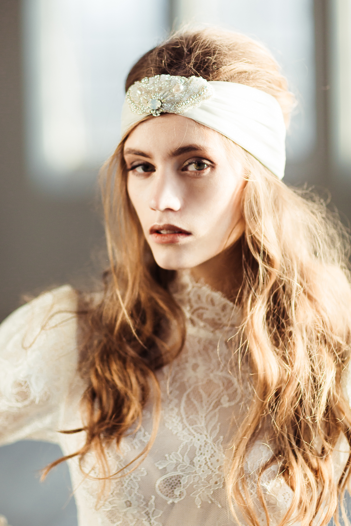 Swarovski boho veil 1704 - KATYA KATYA LONDON - A beautiful boutique of wedding dresses and accessories for the modern brides Swarovski boho veil 1704