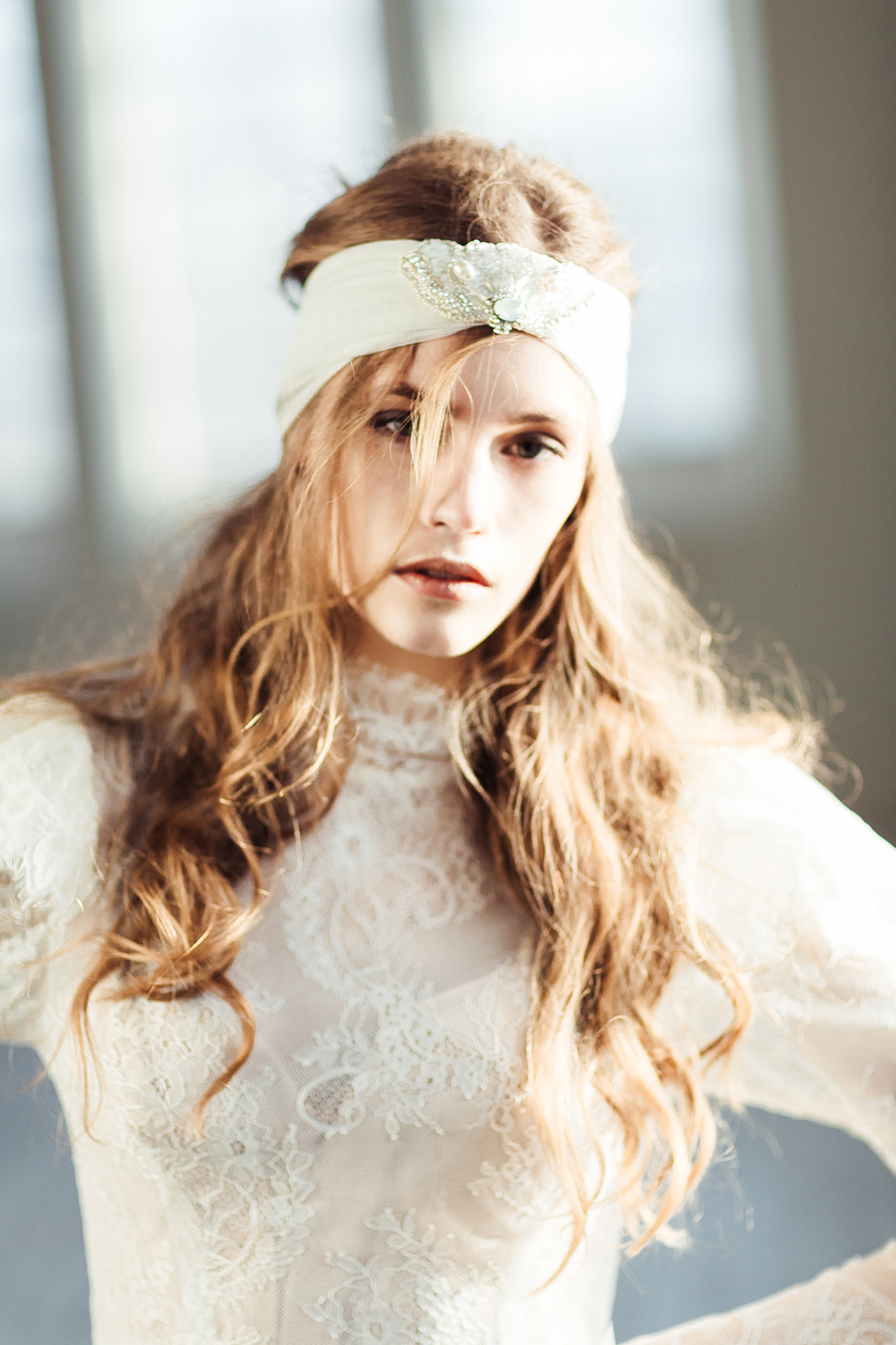 Swarovski boho veil front 1704 - KATYA KATYA LONDON - A beautiful boutique of wedding dresses and accessories for the modern brides Swarovski boho veil front 1704