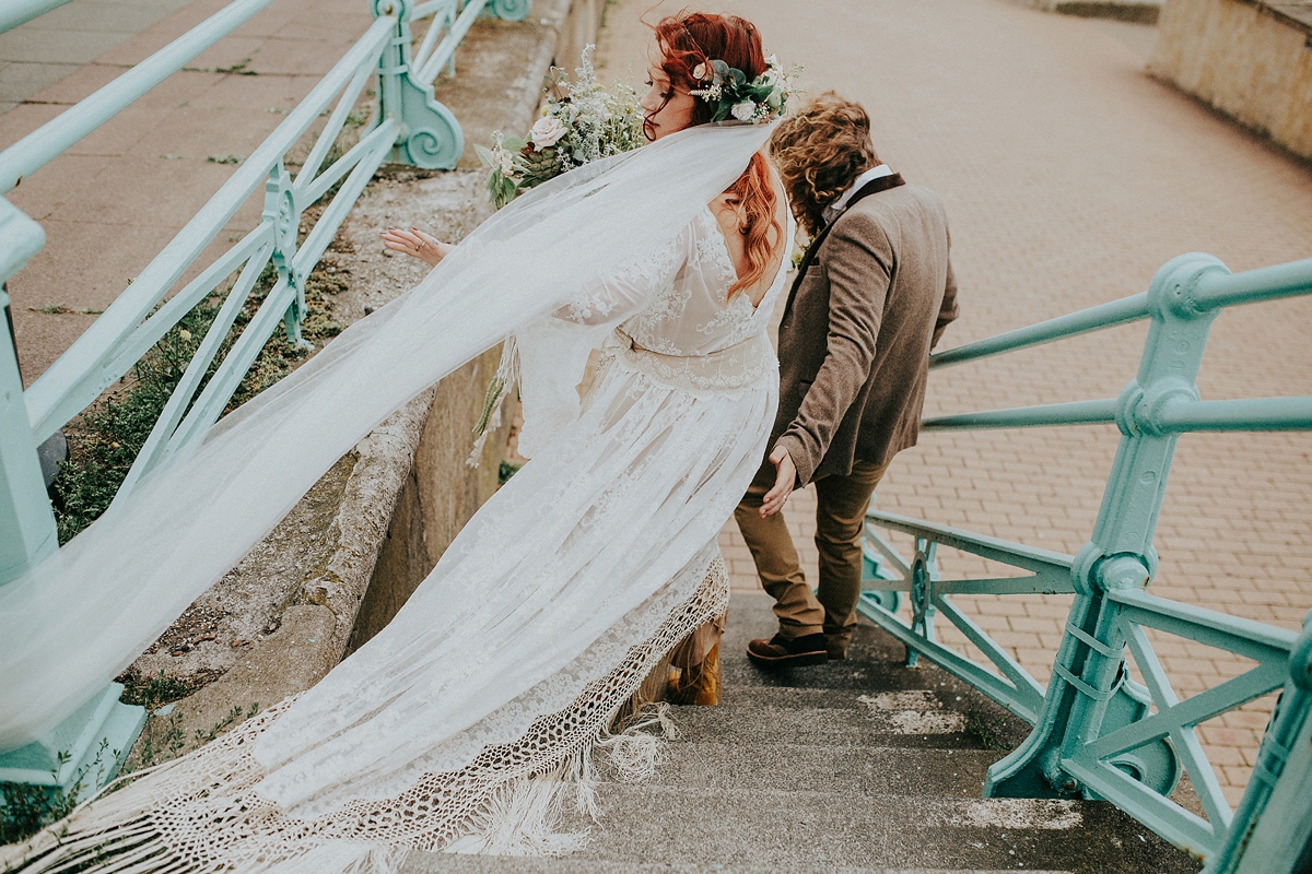 boho 1970s festival wedding 34