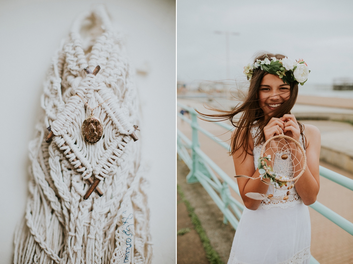 Macrame shop wedding dress