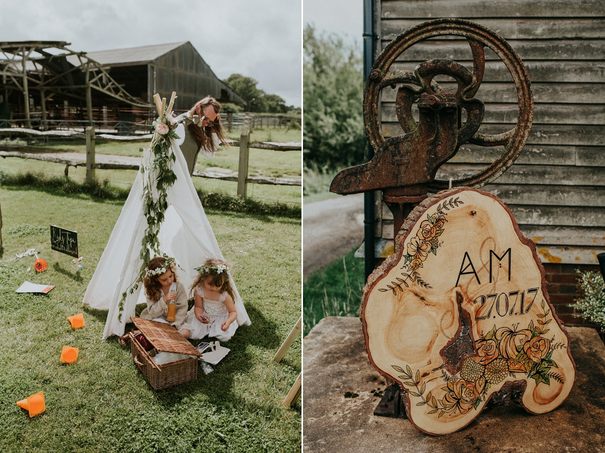 boho 1970s festival wedding 42