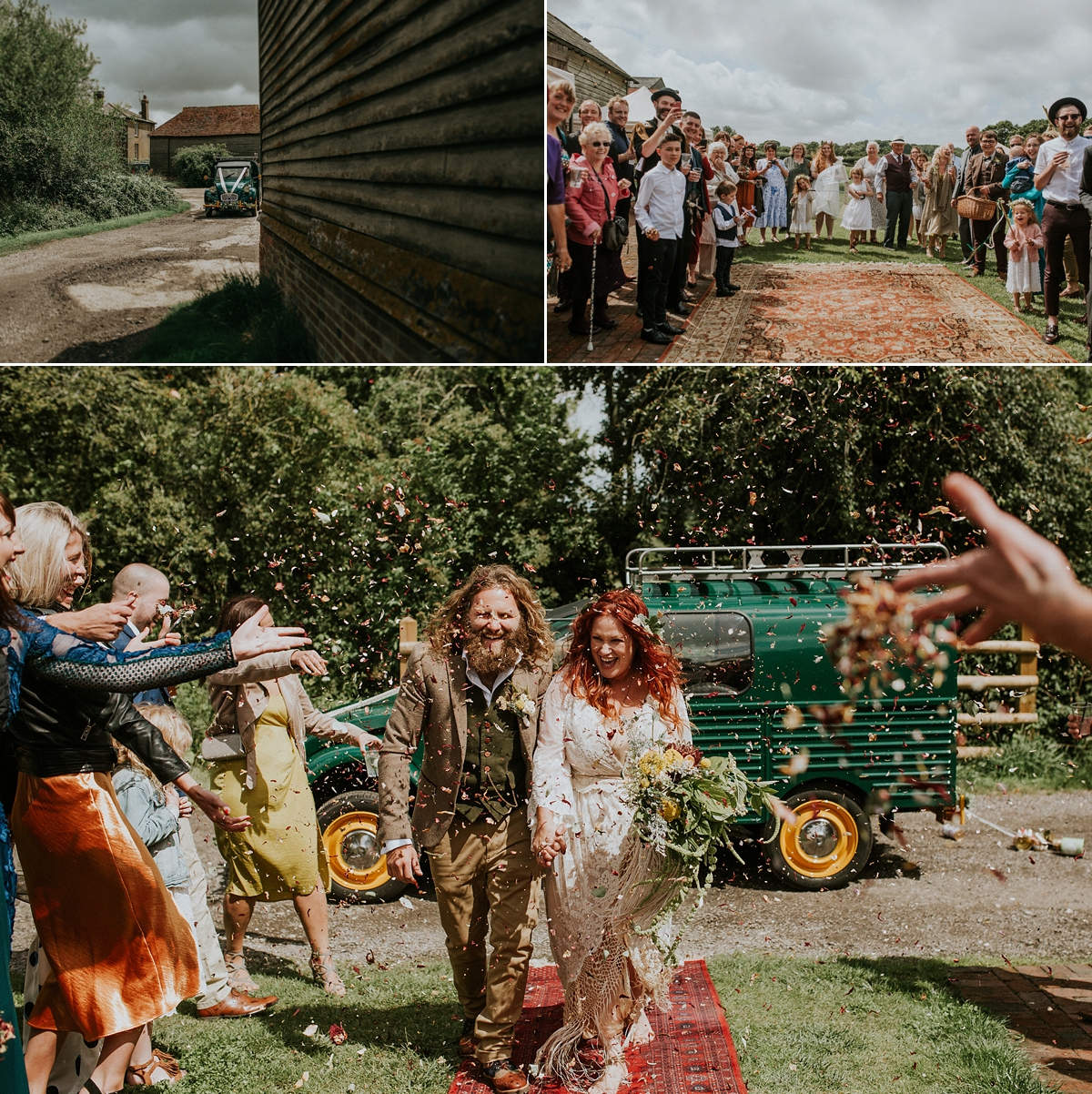 boho 1970s festival wedding 43