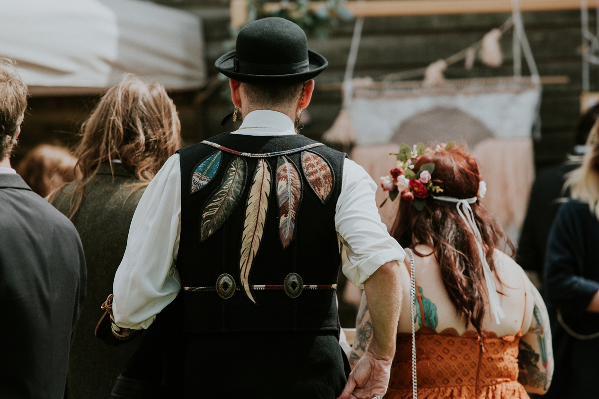 boho 1970s festival wedding 51