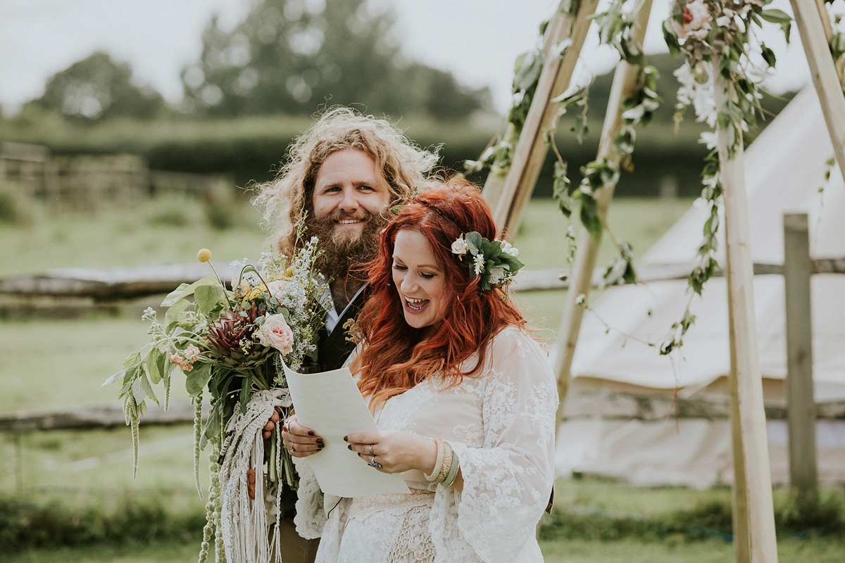 boho 1970s festival wedding 60