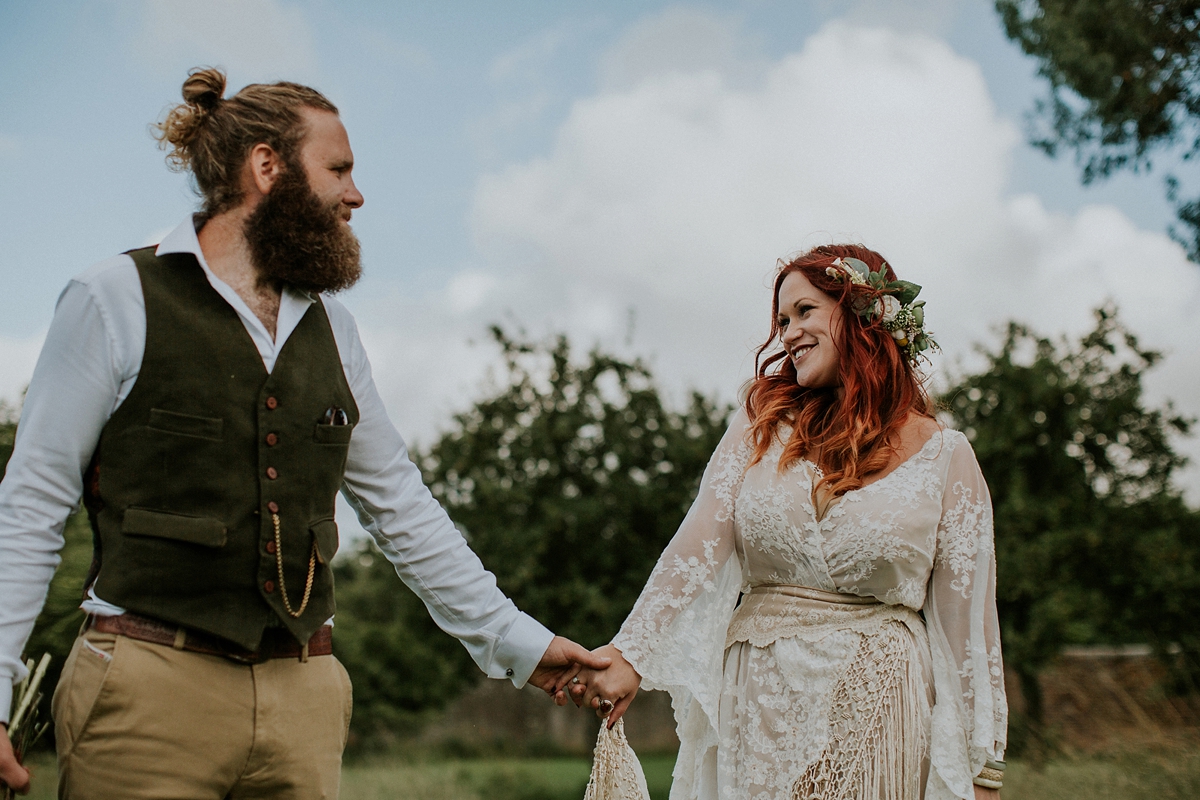 boho 1970s festival wedding 62