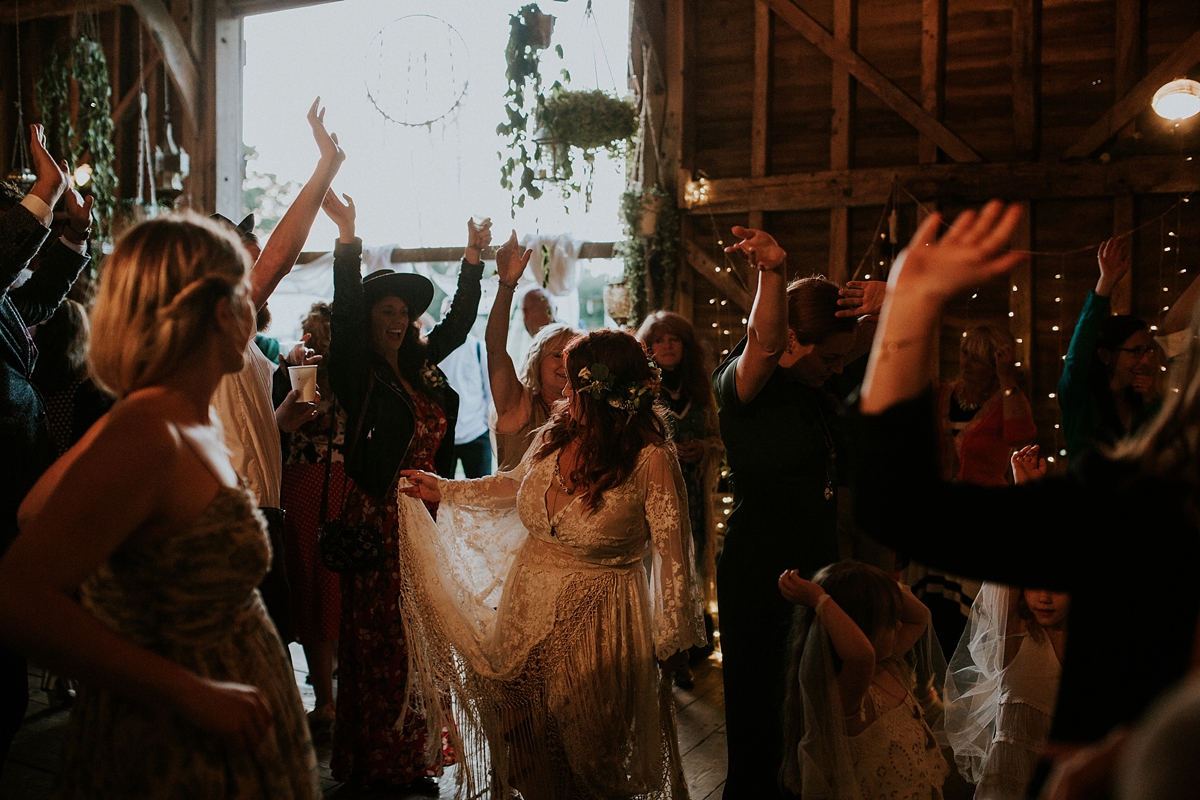 boho 1970s festival wedding 66