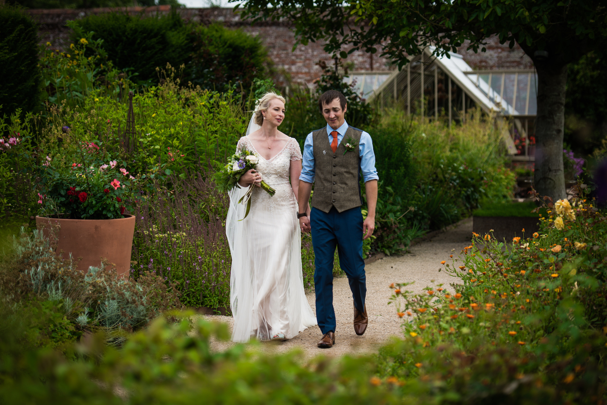 A Beaded Gown for a Nature Inspired Garden Wedding and Charming