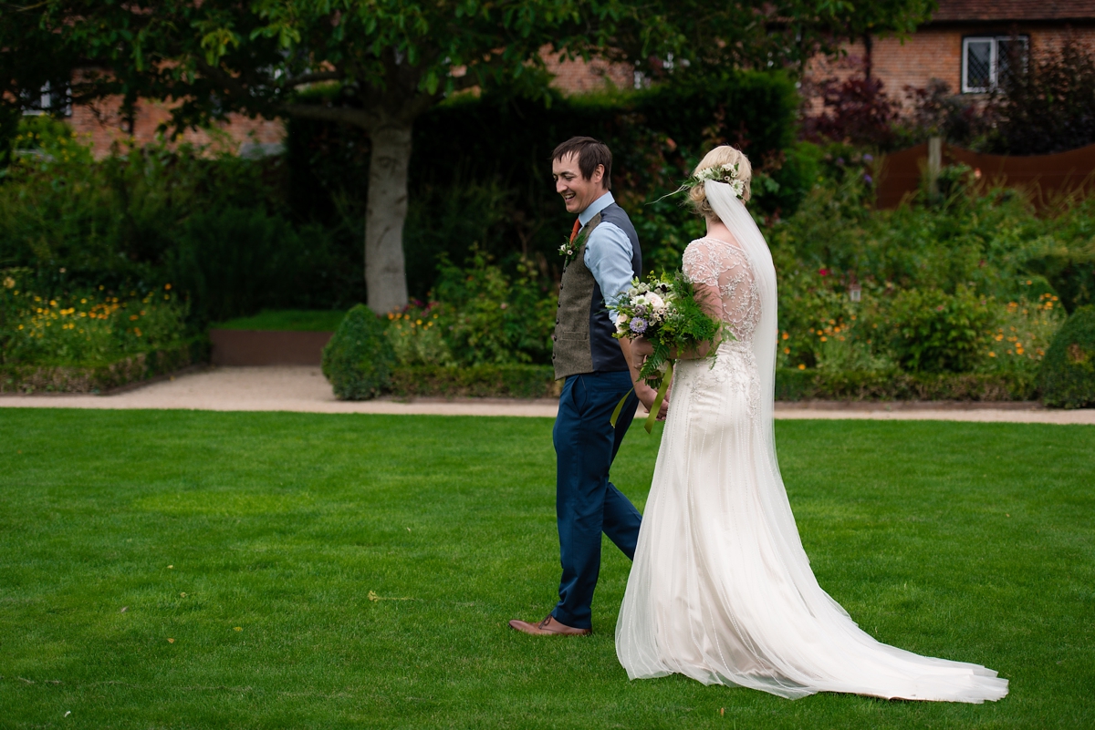 maggie sottero bride nature wedding 17