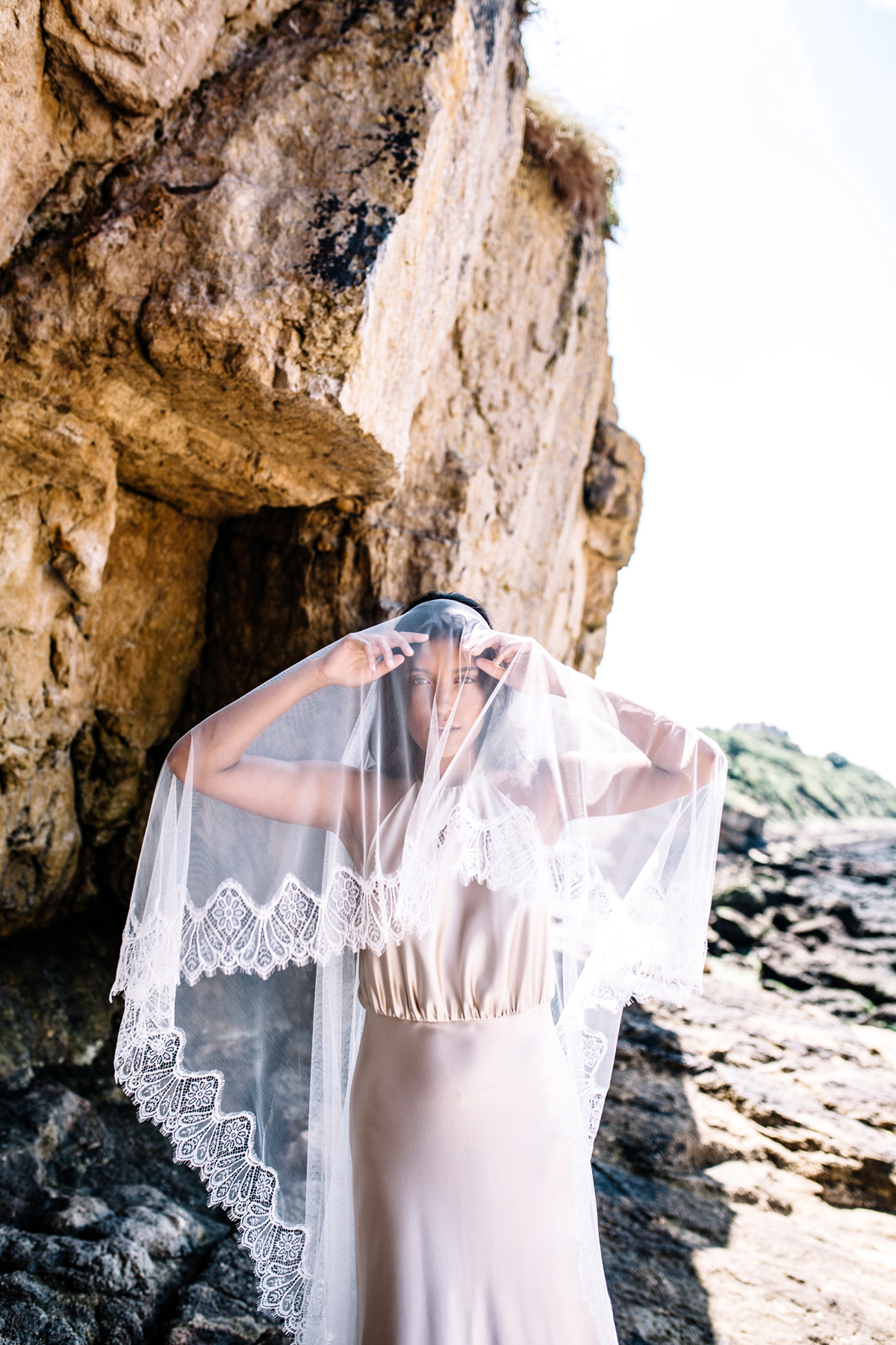 Kate Beaumont bridal gowns and veils. Images by Megan Gisborne.