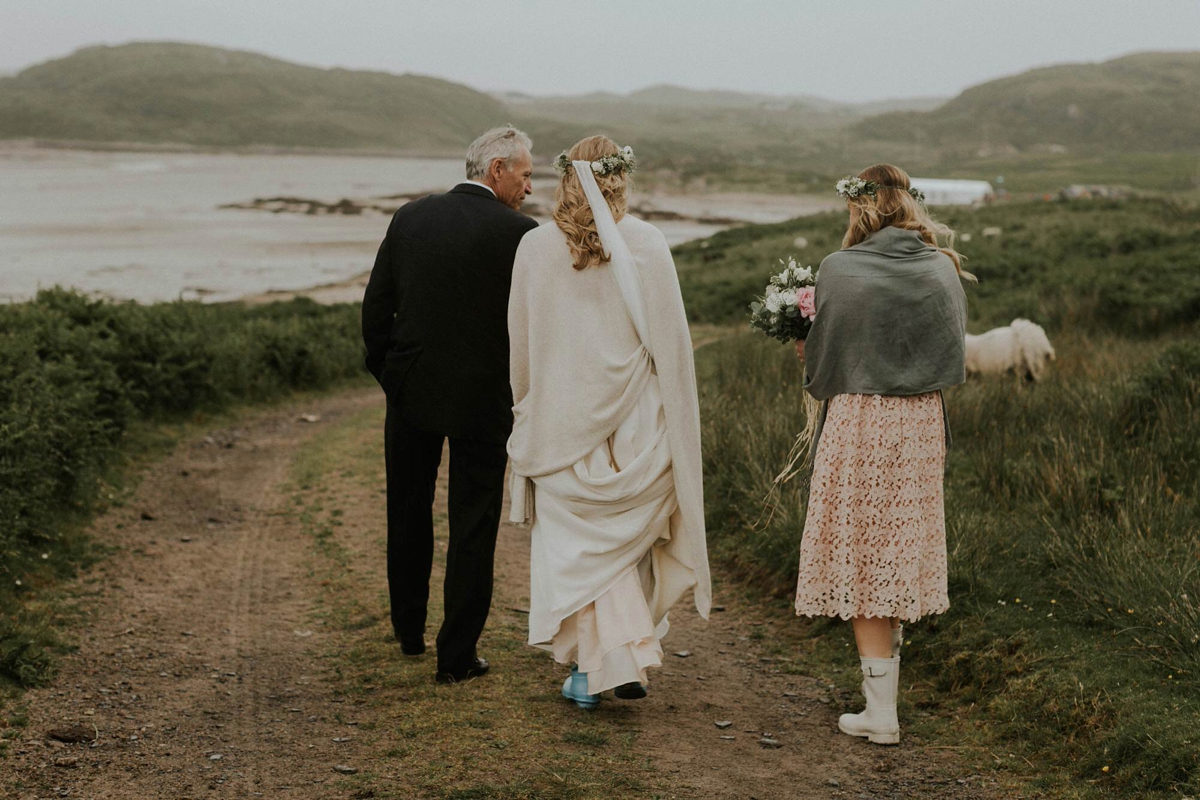windswept scottish coast wedding 49