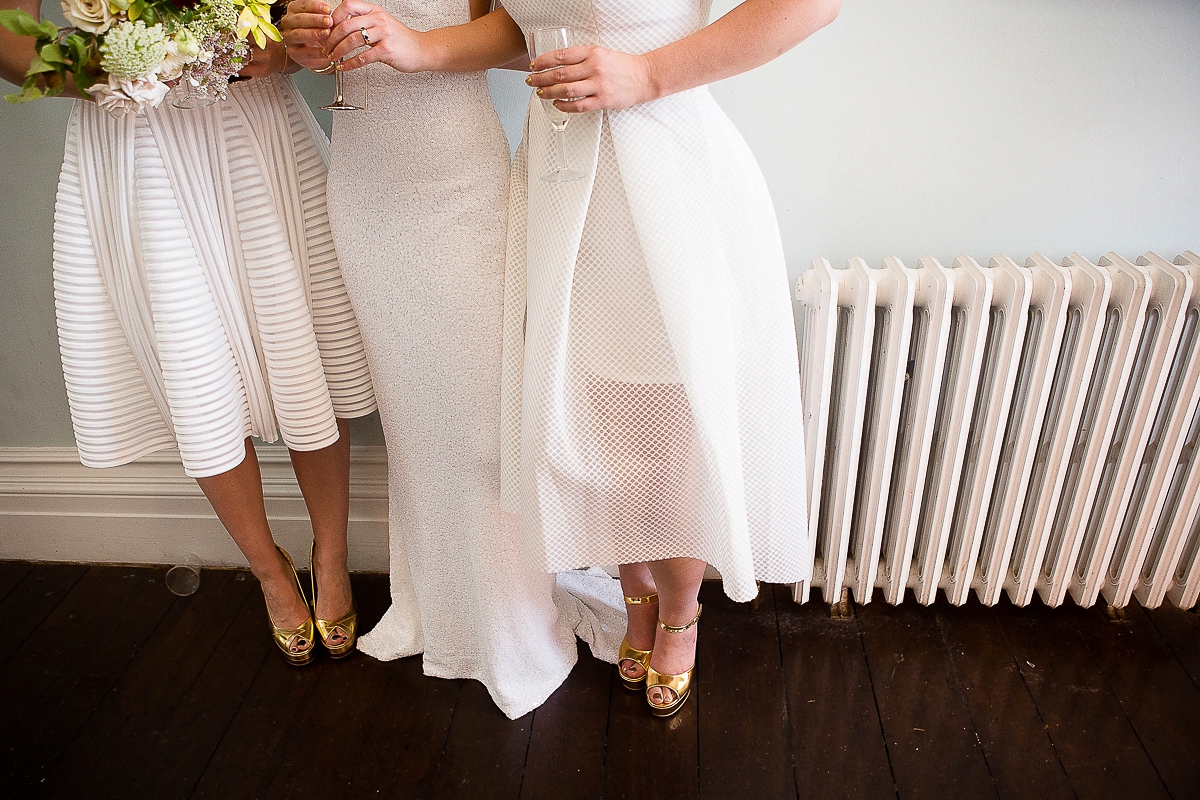 And For Love wedding dress 22 - A Minimalist London Wedding Inspired by Geometry And Sparkle And For Love wedding dress 22