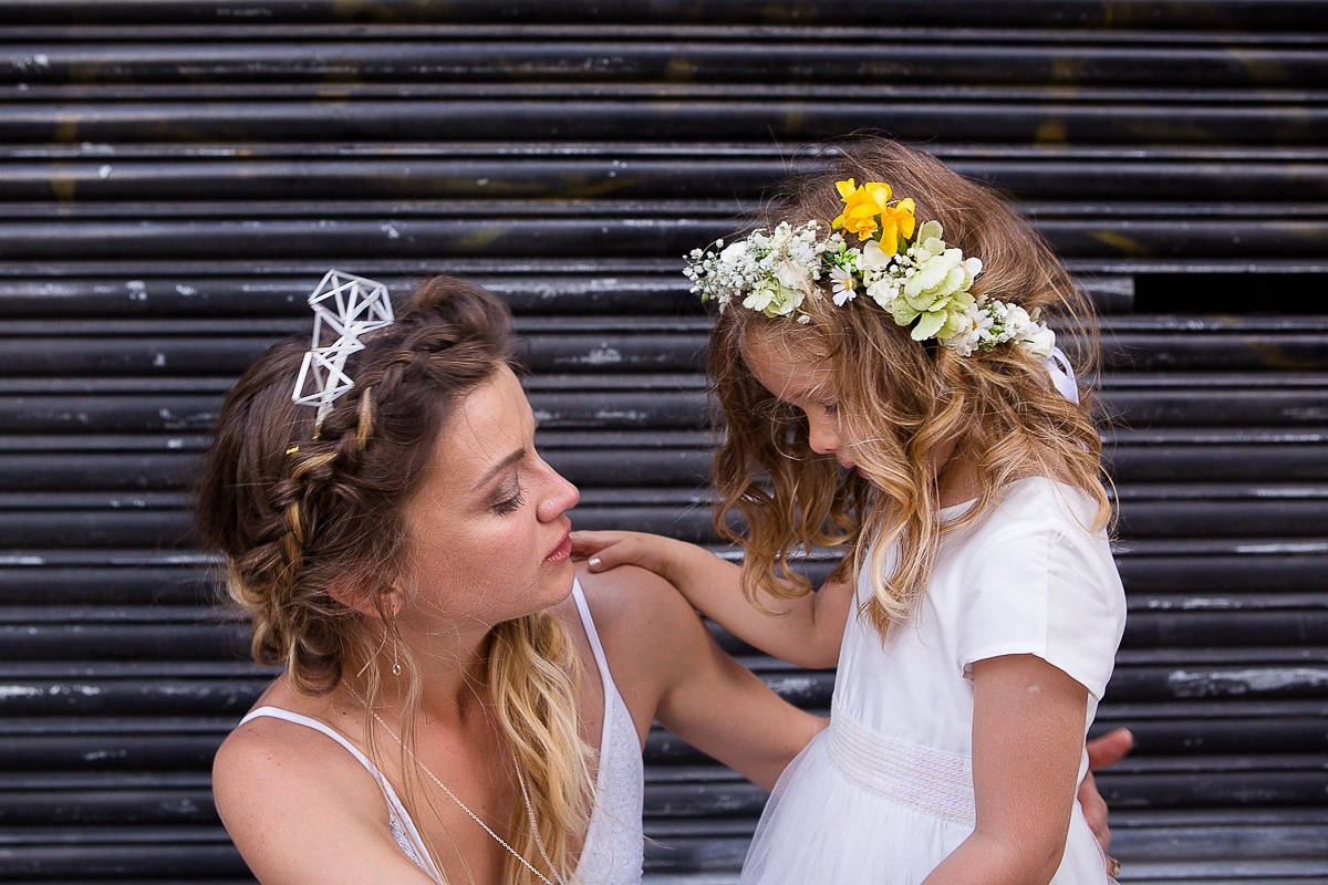 And For Love wedding dress 26 - A Minimalist London Wedding Inspired by Geometry And Sparkle And For Love wedding dress 26