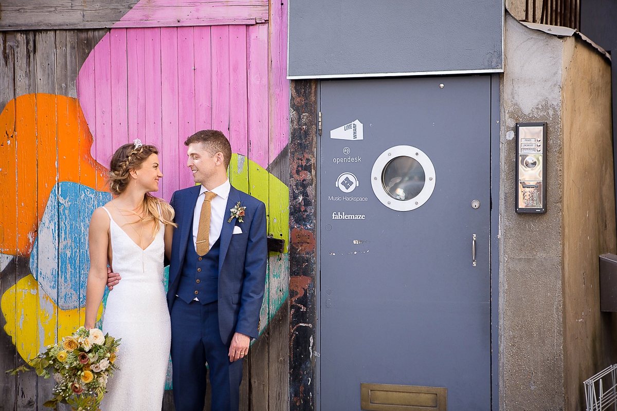 And For Love wedding dress 29 - A Minimalist London Wedding Inspired by Geometry And Sparkle And For Love wedding dress 29