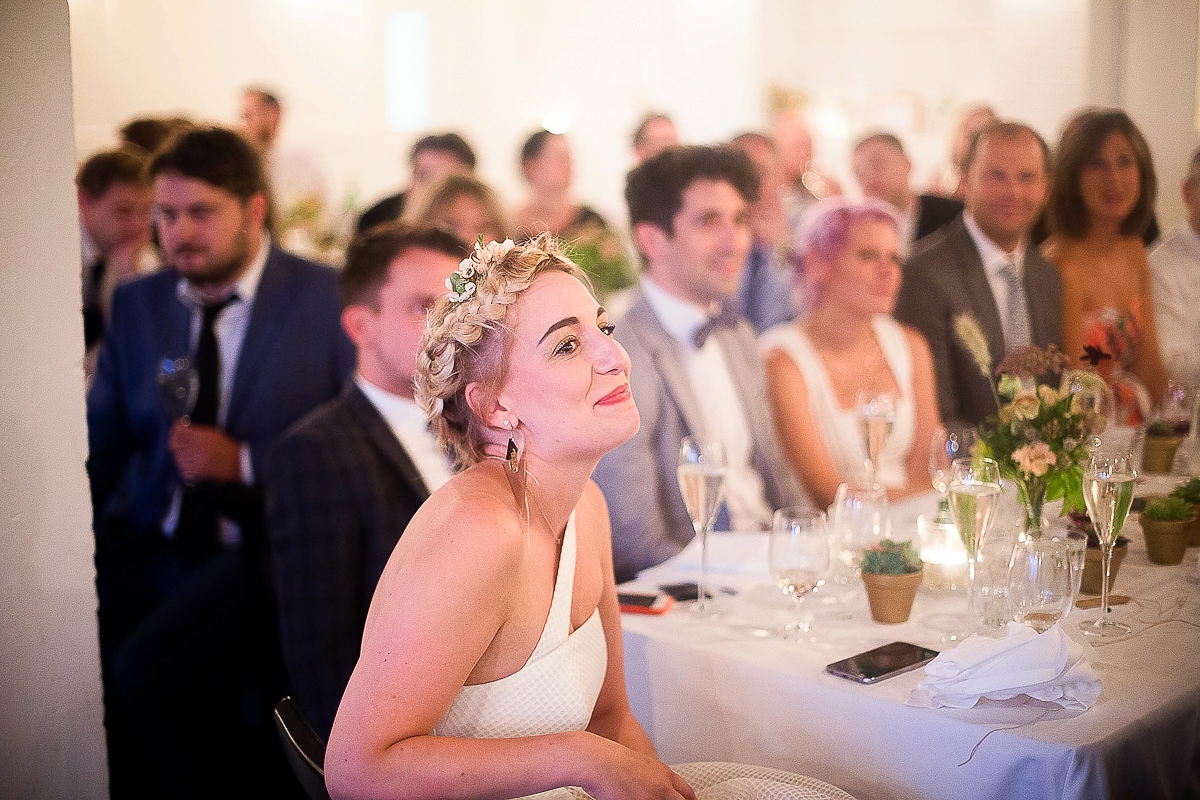 And For Love wedding dress 37 - A Minimalist London Wedding Inspired by Geometry And Sparkle And For Love wedding dress 37