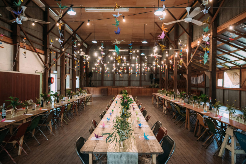 A Willowby by Watters Dress for a Colourful Queensland Wedding With Hundreds of Paper Cranes 4 Nicole and Matt 022