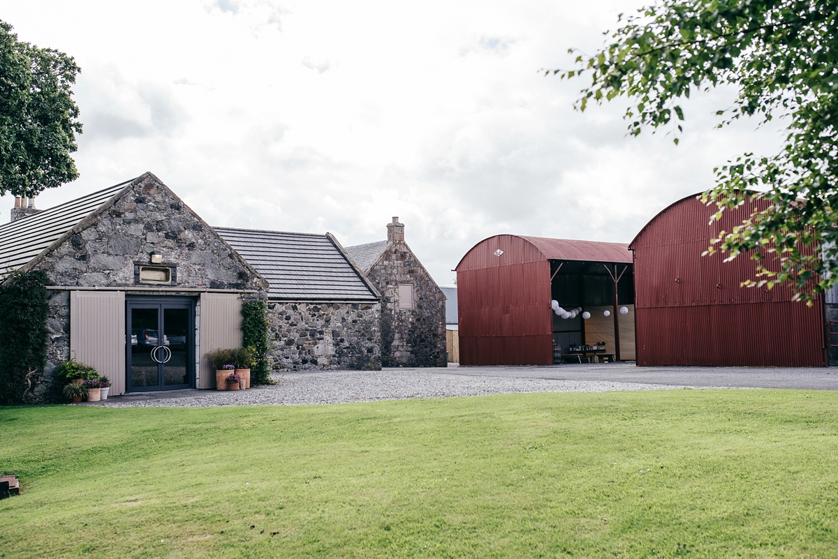 galina dress peach barn wedding 1