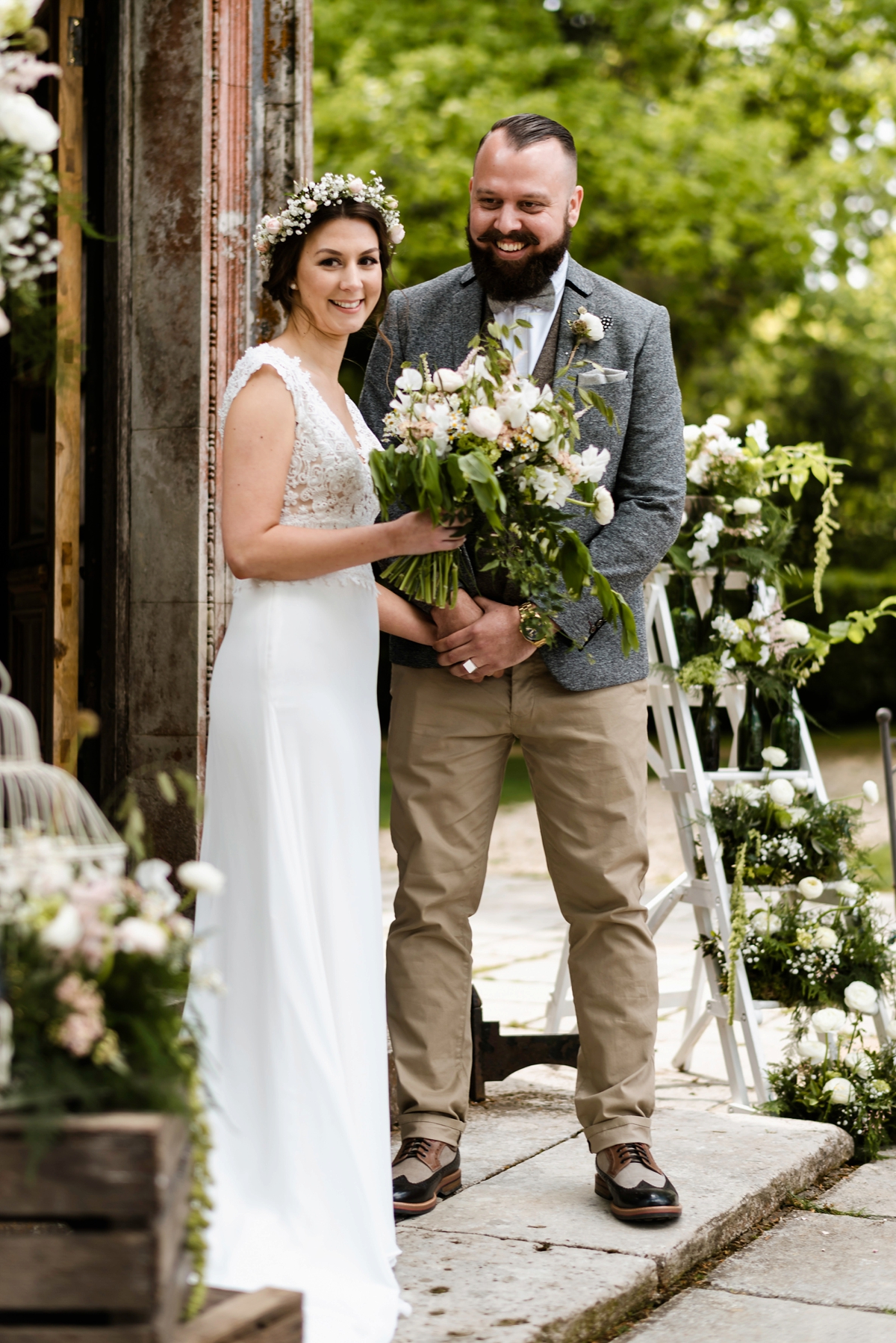 pronovias bride larmer tree gardens wedding 39