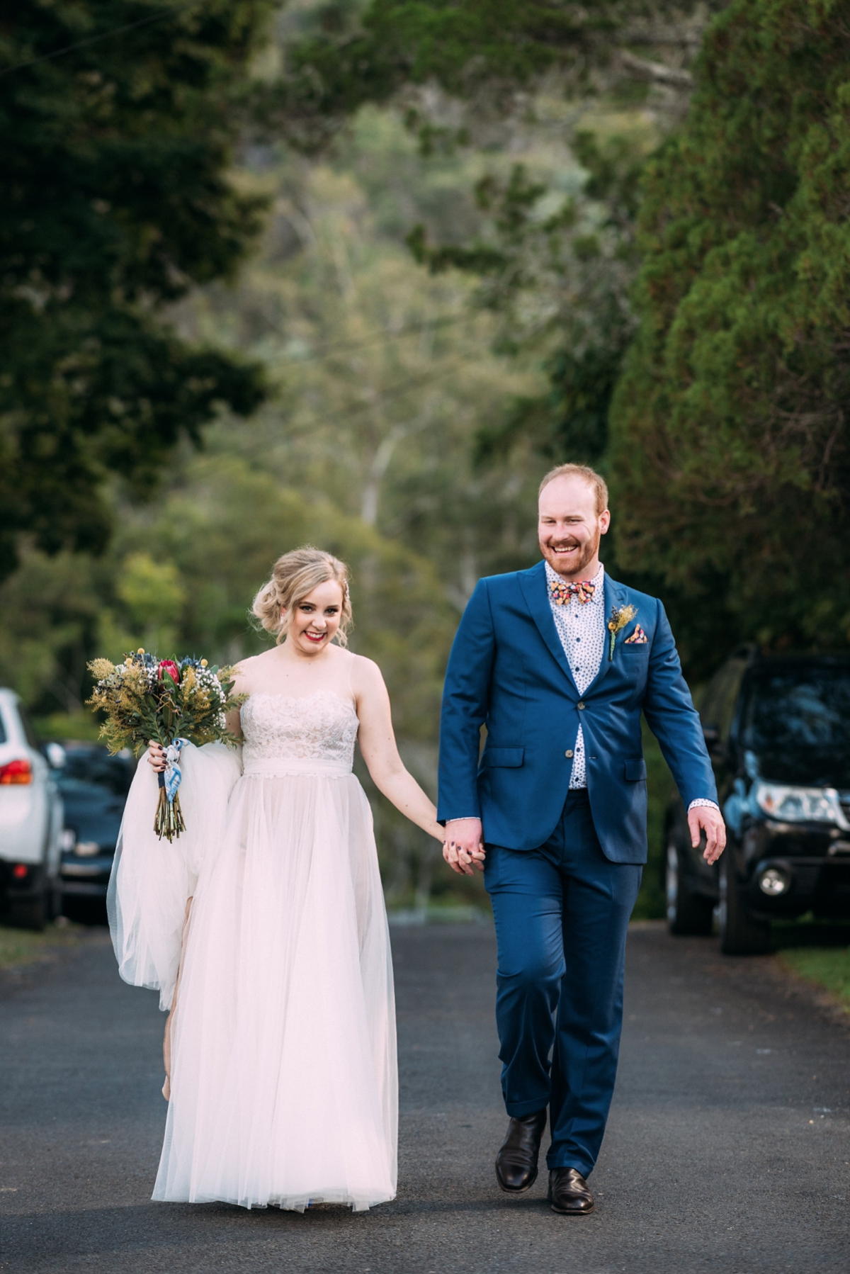 watters blush dress queensland wedding 22 - A Willowby by Watters Dress for a Colourful Queensland Wedding With Hundreds of Paper Cranes watters blush dress queensland wedding 22