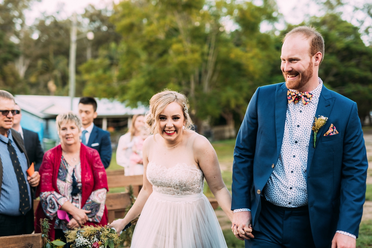 watters blush dress queensland wedding 32 - A Willowby by Watters Dress for a Colourful Queensland Wedding With Hundreds of Paper Cranes watters blush dress queensland wedding 32