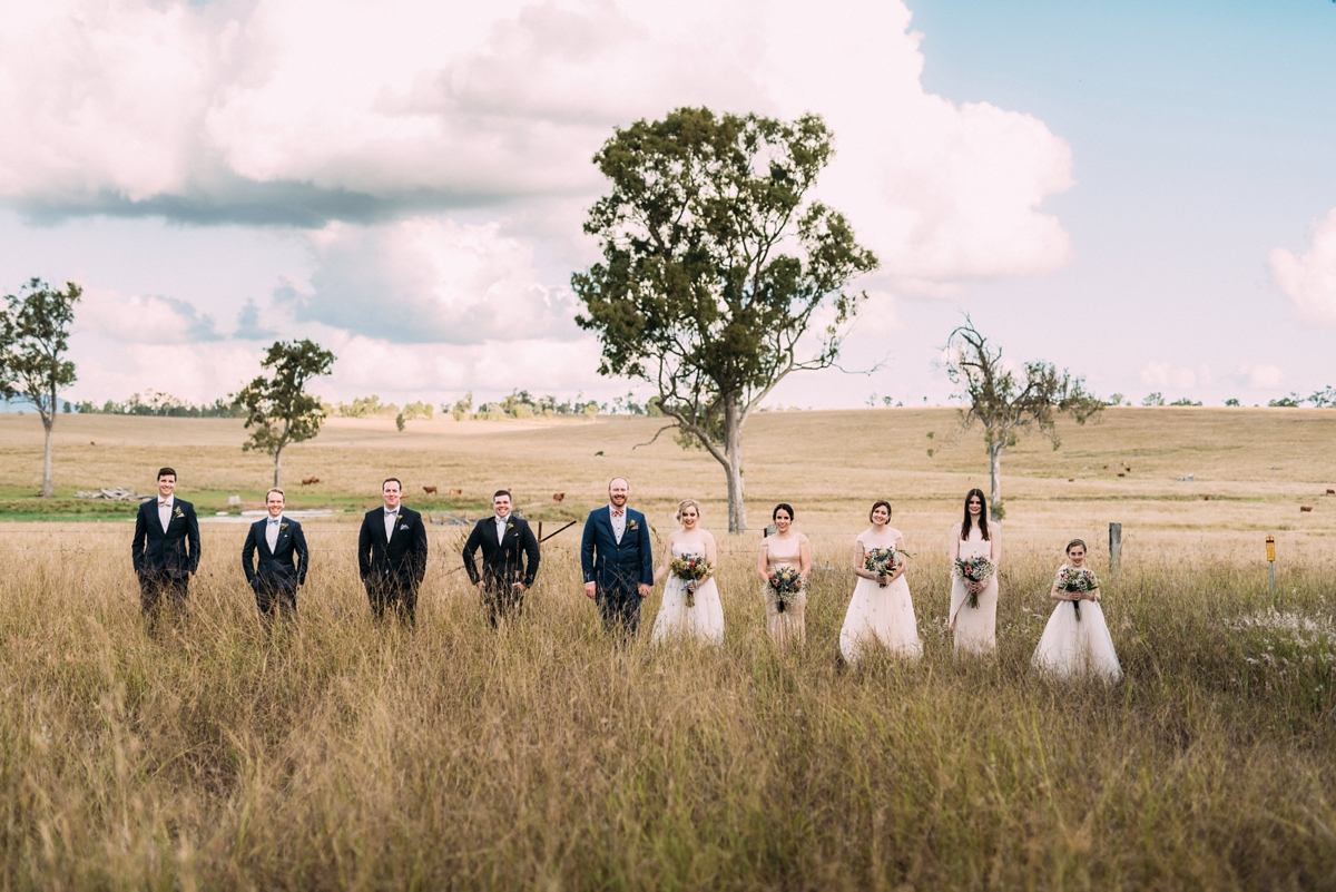 watters blush dress queensland wedding 51 - A Willowby by Watters Dress for a Colourful Queensland Wedding With Hundreds of Paper Cranes watters blush dress queensland wedding 51