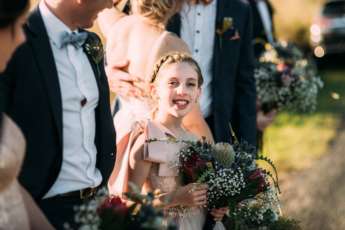 watters blush dress queensland wedding 57 - A Willowby by Watters Dress for a Colourful Queensland Wedding With Hundreds of Paper Cranes watters blush dress queensland wedding 57