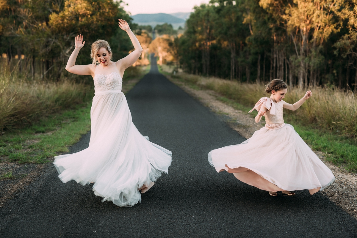 watters blush dress queensland wedding 63 - A Willowby by Watters Dress for a Colourful Queensland Wedding With Hundreds of Paper Cranes watters blush dress queensland wedding 63