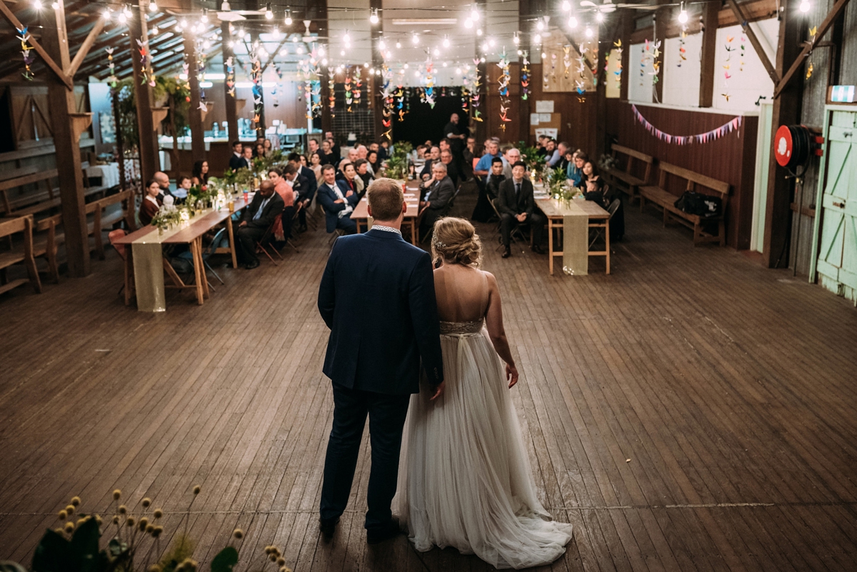 watters blush dress queensland wedding 71 - A Willowby by Watters Dress for a Colourful Queensland Wedding With Hundreds of Paper Cranes watters blush dress queensland wedding 71
