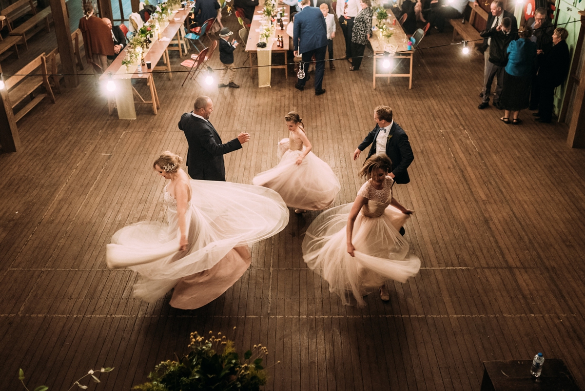 watters blush dress queensland wedding 77 - A Willowby by Watters Dress for a Colourful Queensland Wedding With Hundreds of Paper Cranes watters blush dress queensland wedding 77
