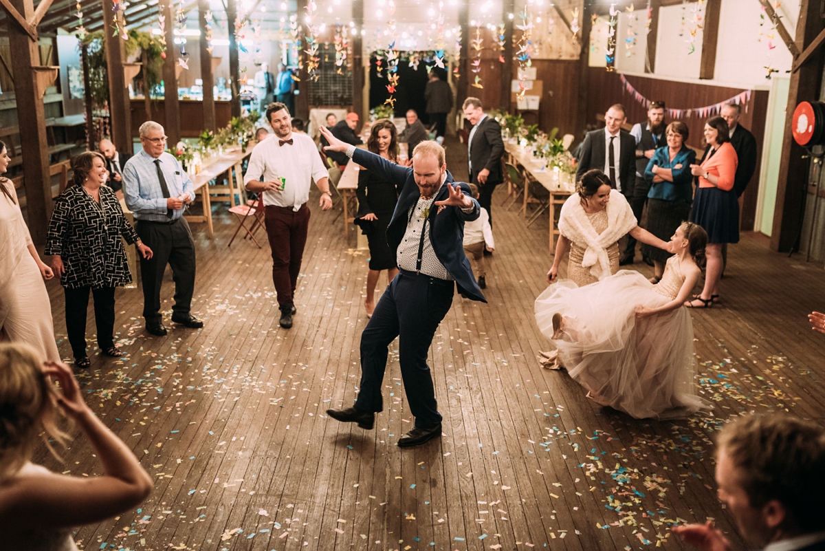 watters blush dress queensland wedding 79 - A Willowby by Watters Dress for a Colourful Queensland Wedding With Hundreds of Paper Cranes watters blush dress queensland wedding 79