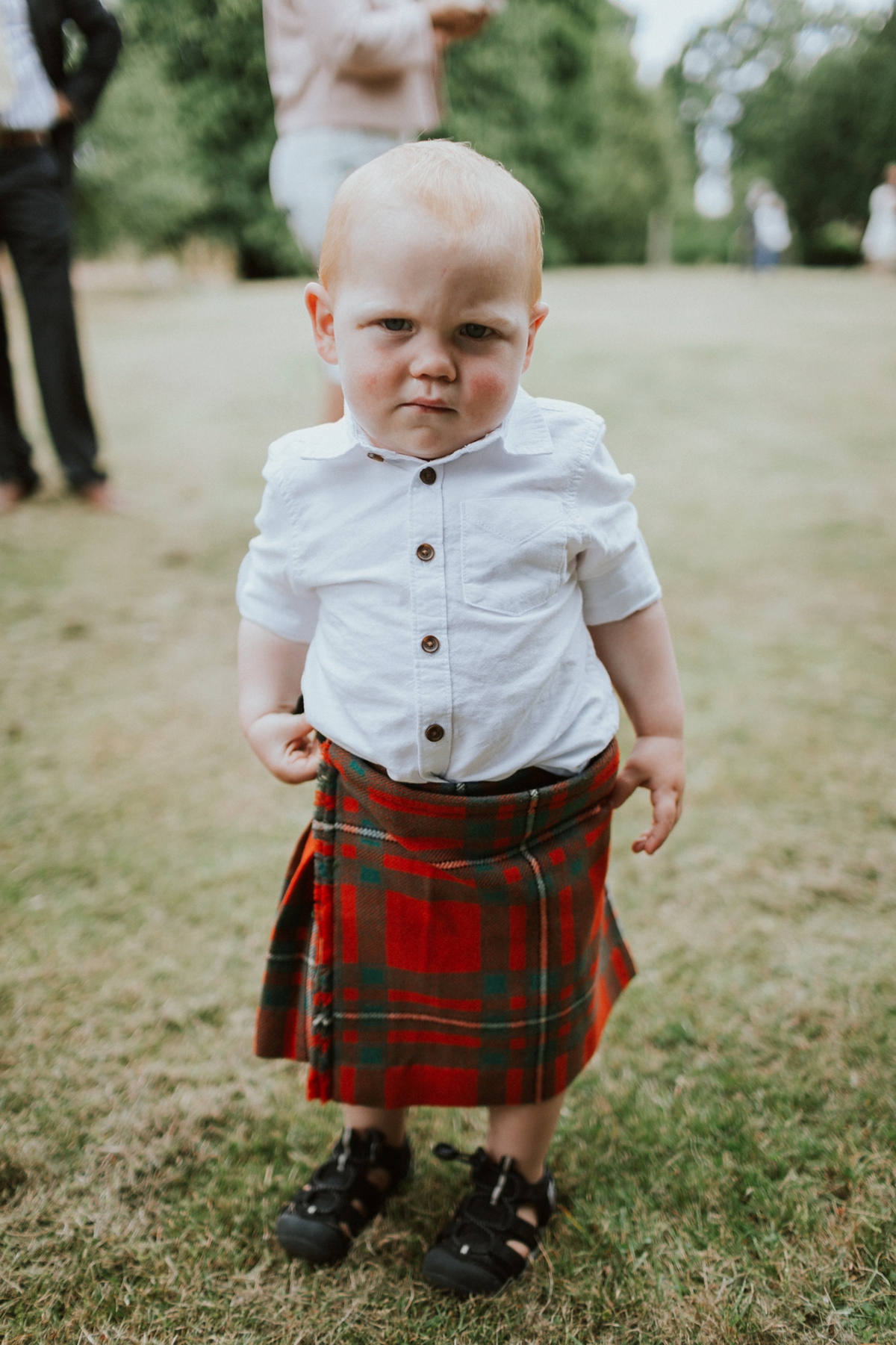 1 Toddler in a kilt at a wedding
