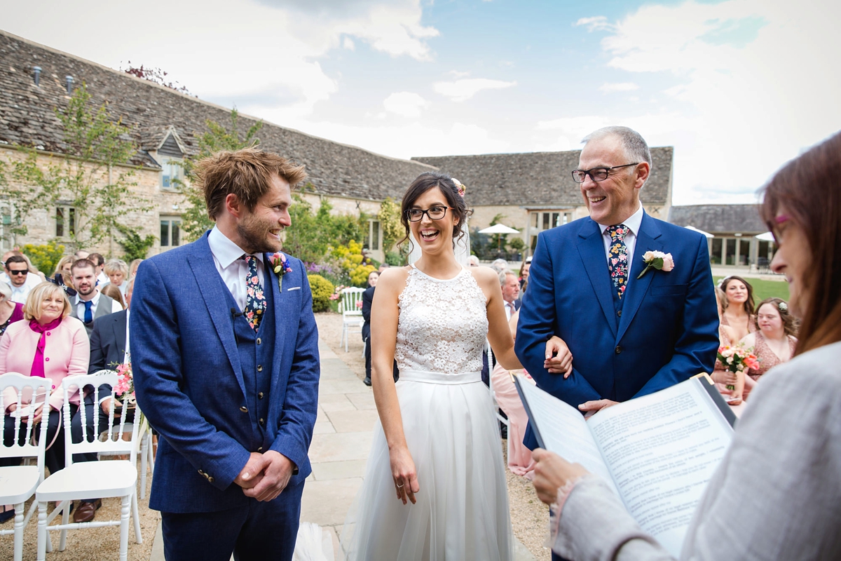 13 Outdoor wedding at Caswell House in Oxfordshire 1