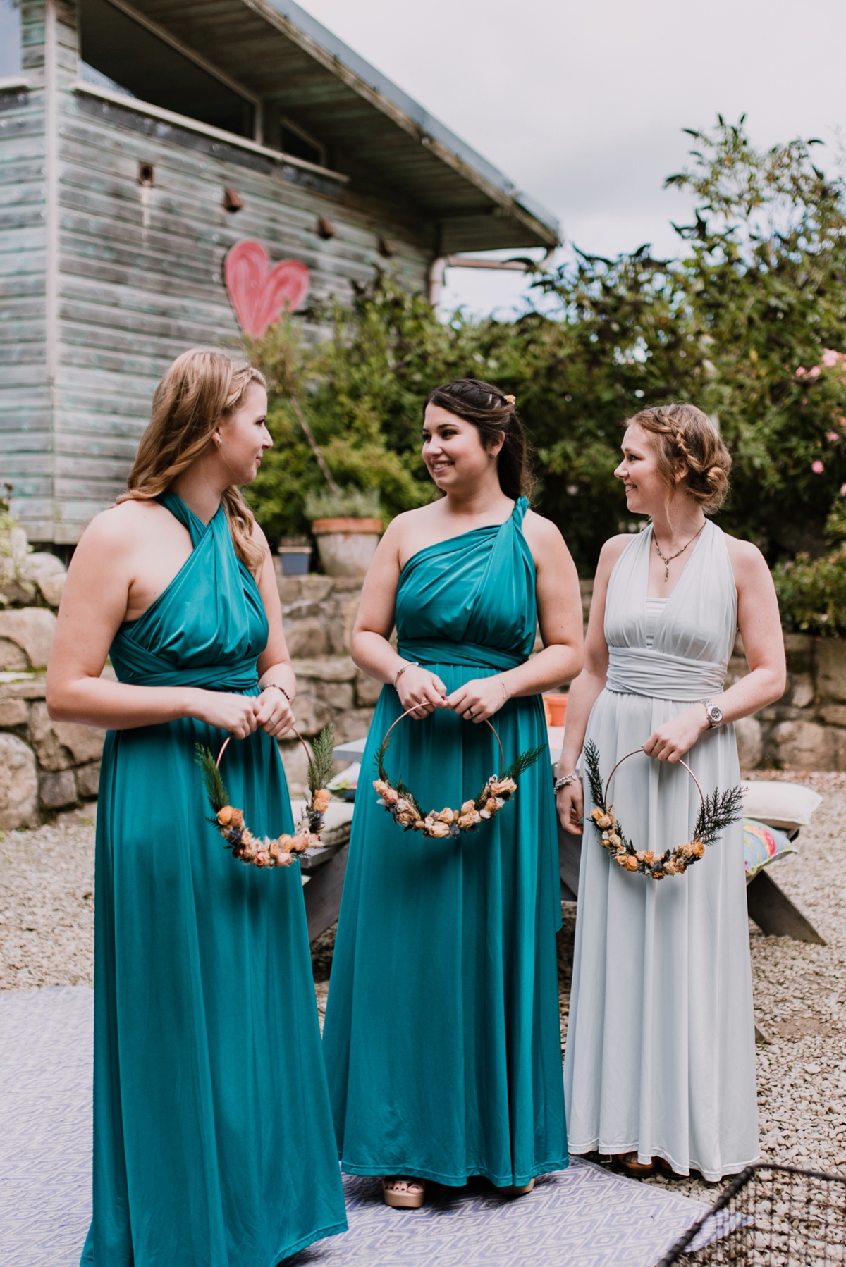 19 Bridesmaids in turquoise wedding dresses