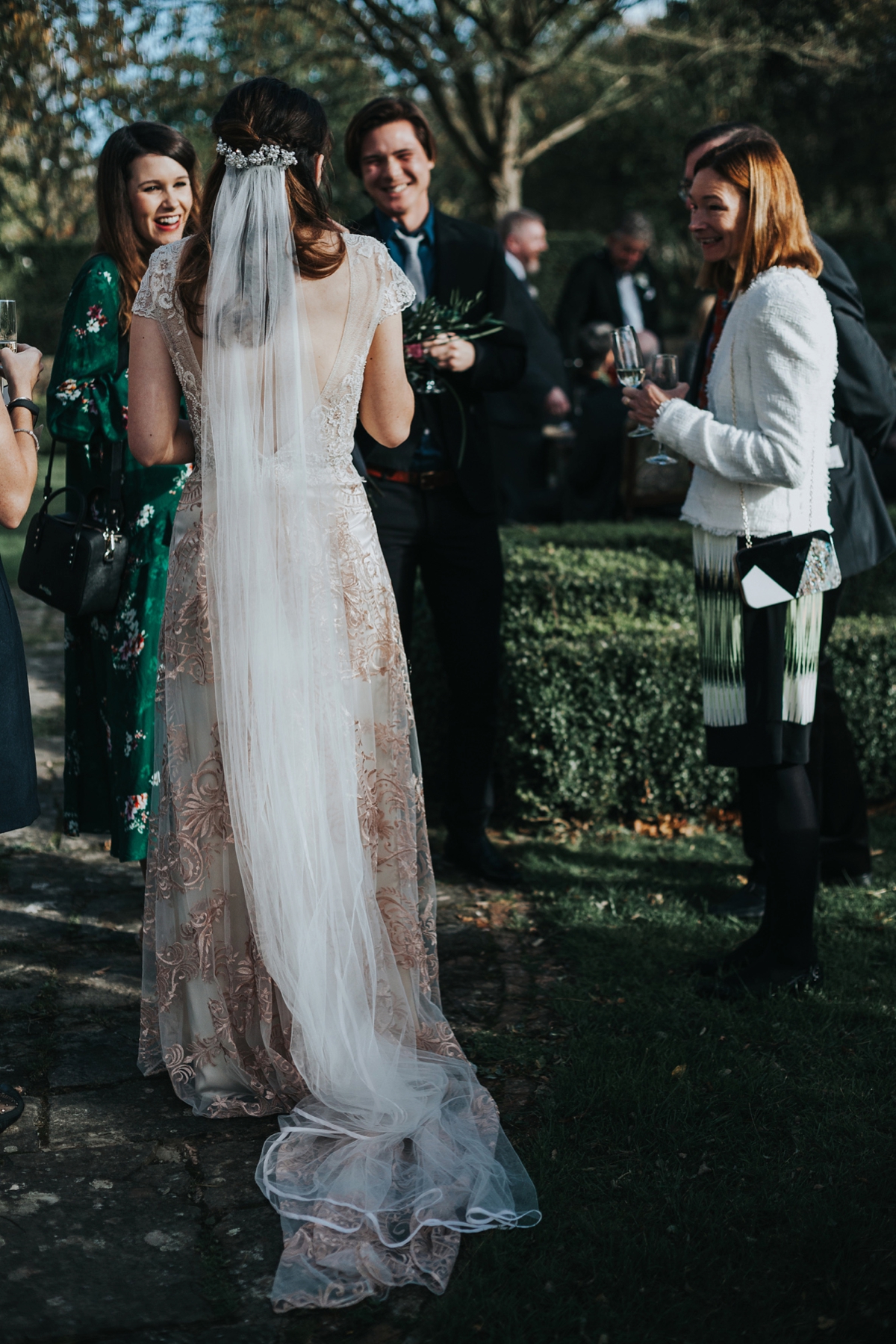 19 Claire Pettibone dress for an Autumn country house wedding