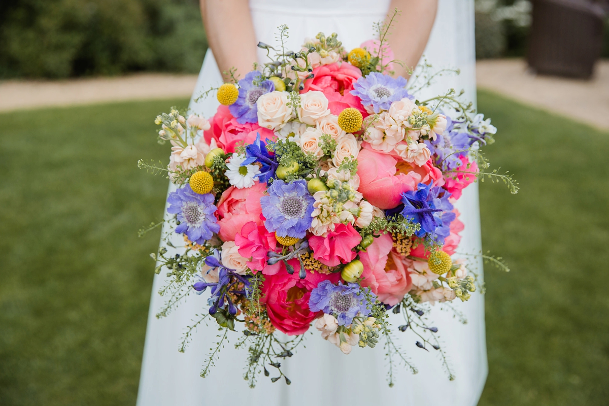 20 Colourful summer wedding bouquet by Joanna Carter Flowers 1