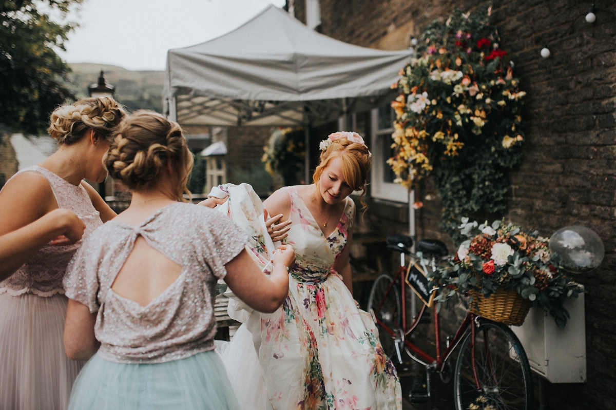 22 Floral wedding dress by Charlotte Balbier