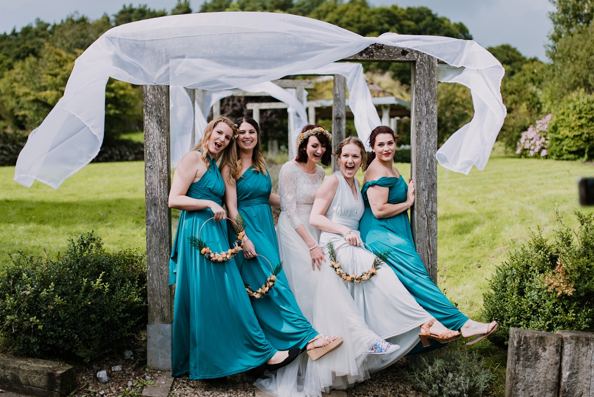 26 Bridesmaids in turquoise wedding dresses