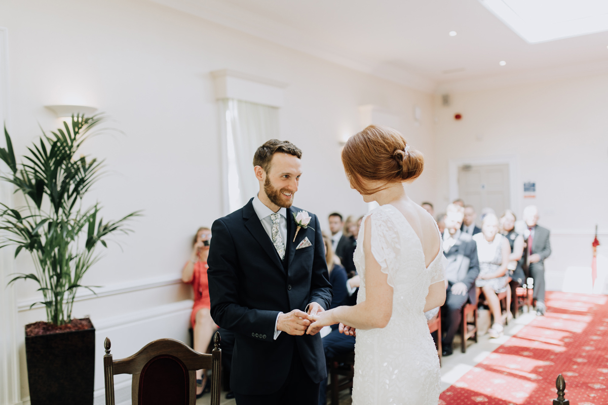 27 Registry office wedding the bride wears Eliza Jane Howell