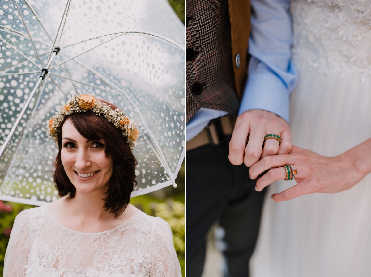 33 Bride with an umbrella