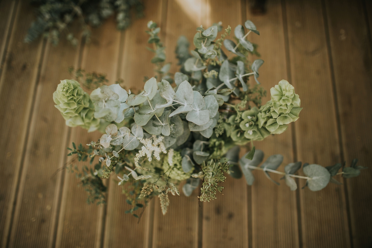 4 Eucalyptus wedding bouquet