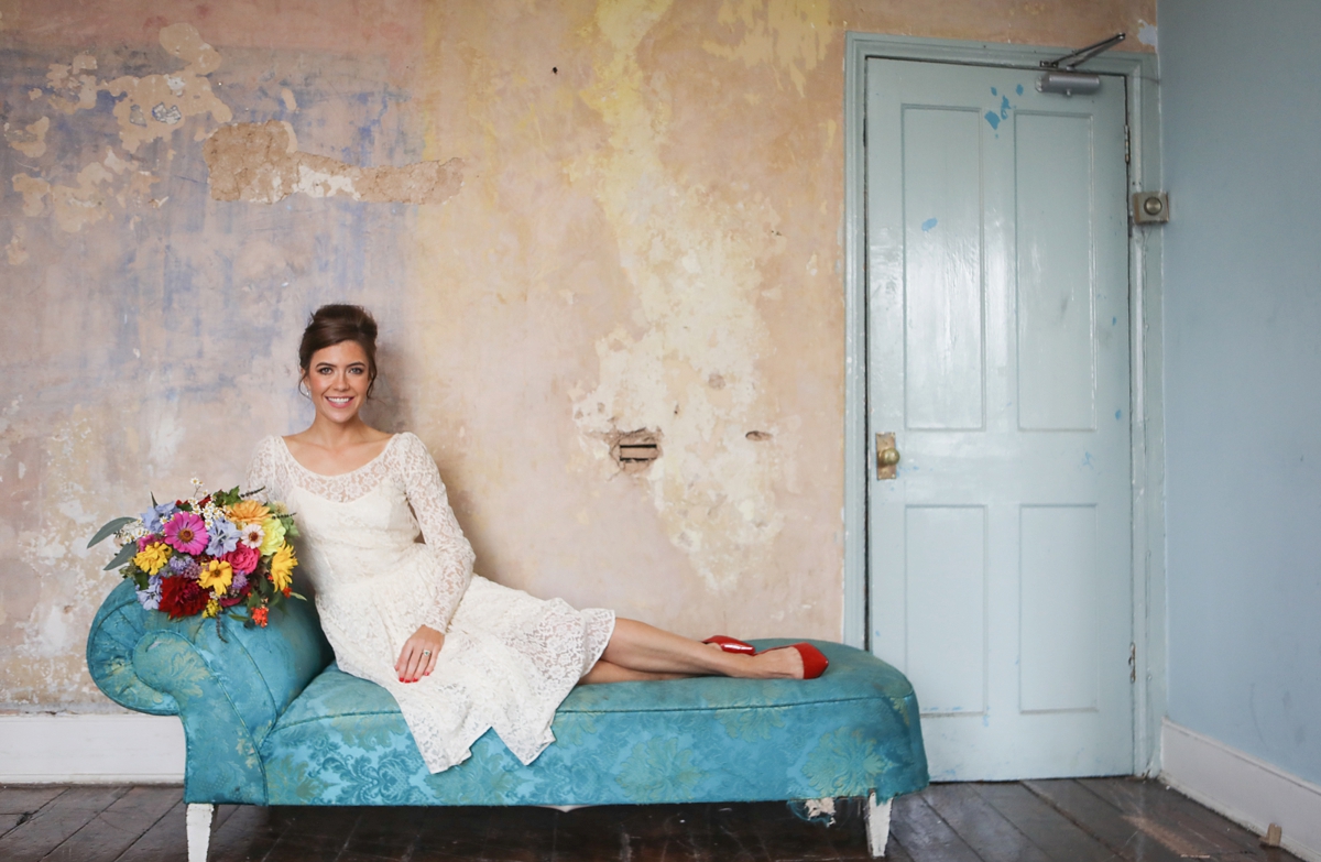 43 A vintage dress and colourful London wedding