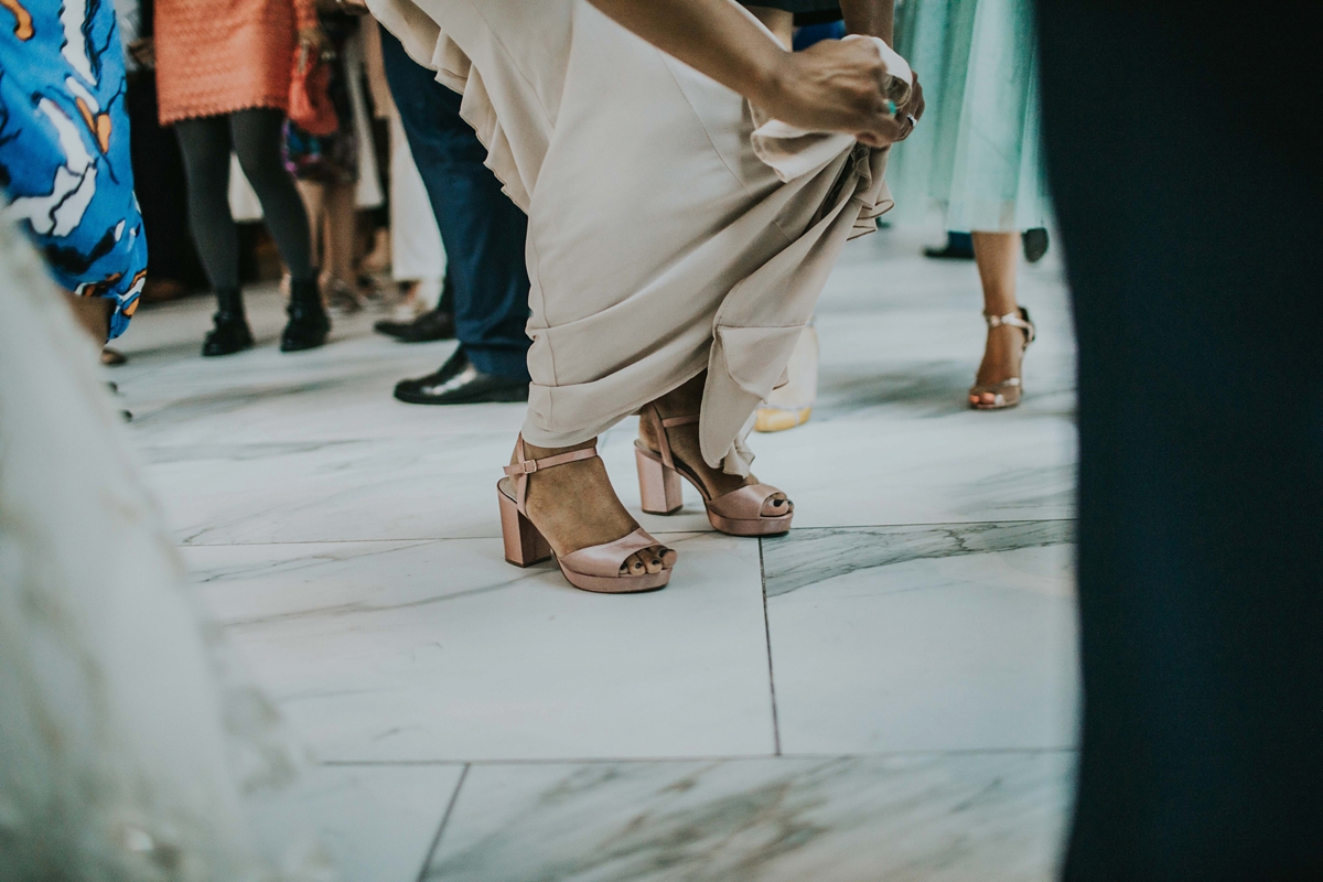 44 Brides dancing shoes
