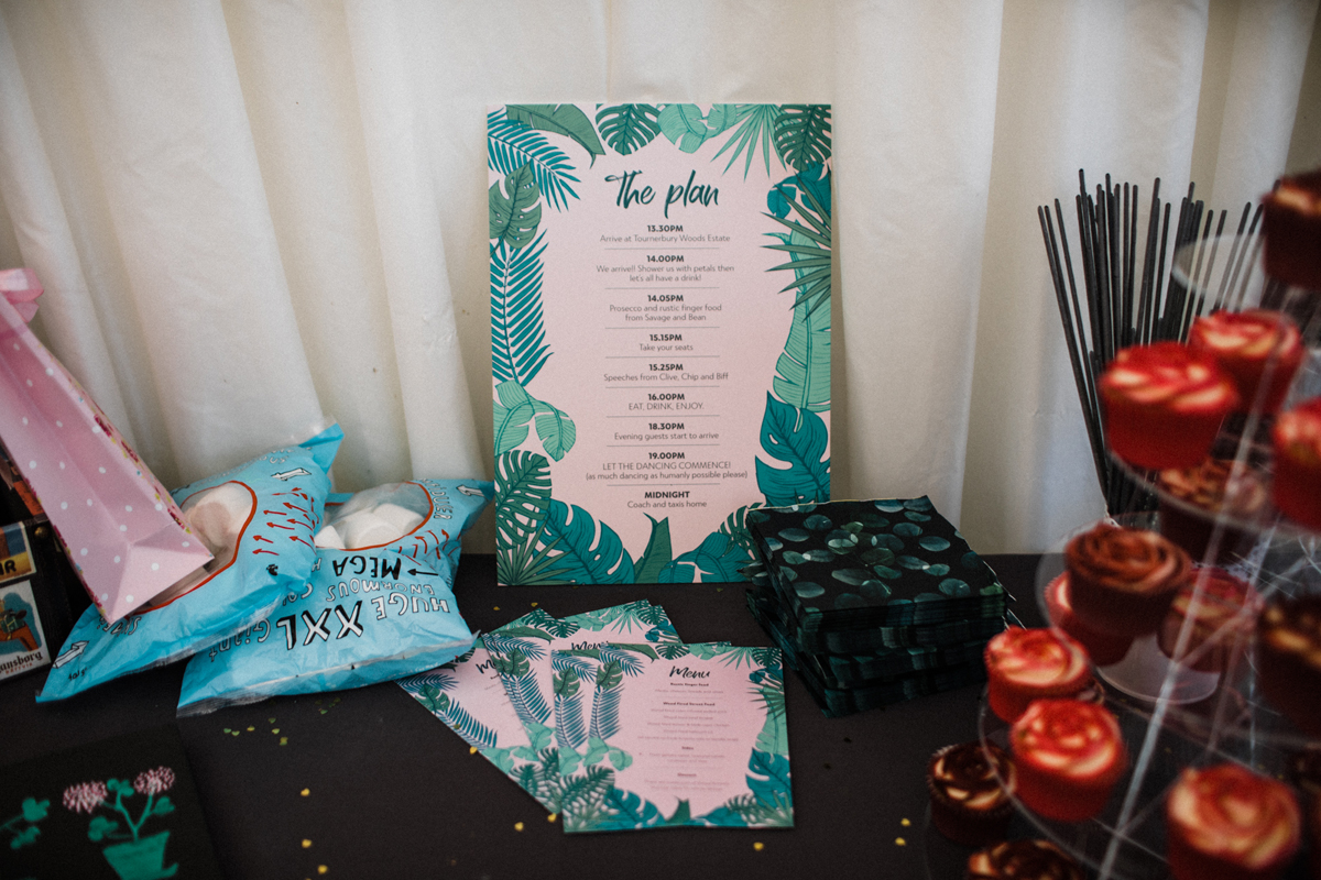 51 Tropical wedding stationery