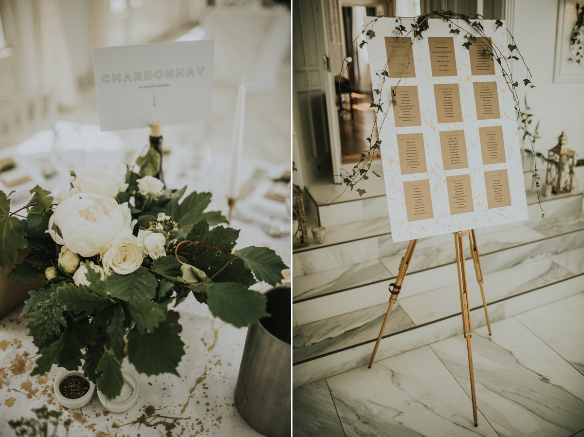 9 Ivy trailing over wedding table plan