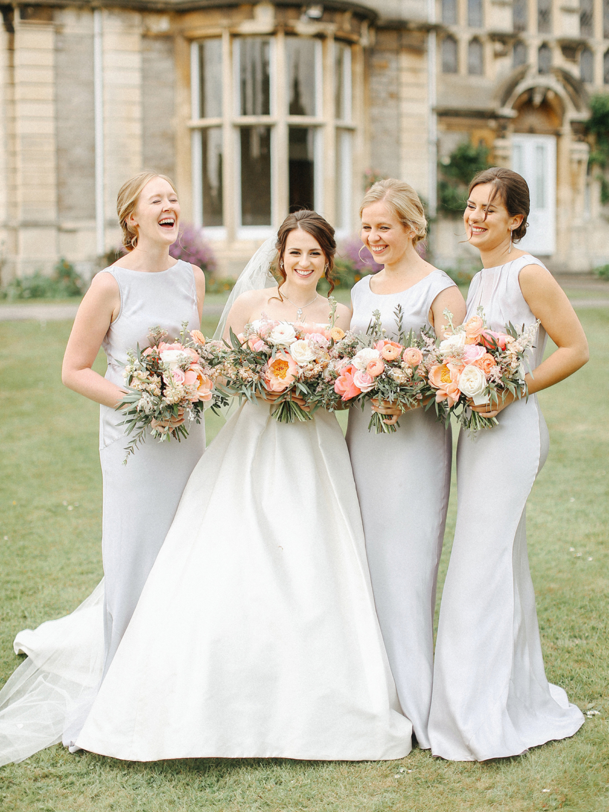 99 Ghost bridesmaids dresses in pale slate grey