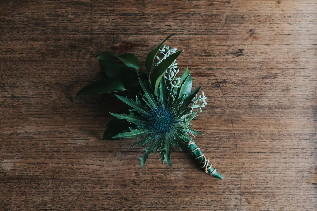 Thistle buttonhole